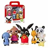 Giochi Preziosi Bing Figuren-Set, 6 Figuren: Flop, Sula, Amma, Pando, Padget, 8 cm hoch, ab 18 Monaten