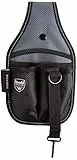 kwb Werkzeug-Gürteltasche aus robustem Nylon - Mit 2 großen und 3 kleinen Fächern, Hammerschlaufe und Karabinerhaken-Schlaufe - Passend für Gürtel bis 7 cm Breite