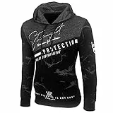 Baxboy Herren Pullover Hoodie Sweatjacke Longsleeve Sweatshirt Jacke Langarm Kapuzenpullover Hoody Sweater 2628, Farbe:Schwarz, Größe:XL