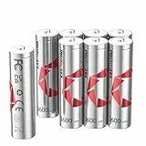 PHOTOOLEX 1.5V Wiederaufladbare AA Lithium Akkus (8 Stück), 3600mWh Lithium Ionen Hochkapazitäts-wiederaufladbar aa akku 1600 + Zyklen Langlebige Wiederaufladbare Doppel A Batterie (Kein Ladegerät