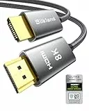 Silkland 8K HDMI 2.1 Kabel 3m, Zertifiziertes HDMI®Kabel eARC für Soundbar 48Gbps, PS5 HDMI Kabel 4K@120Hz, 2K@240Hz/144Hz, 8K@60Hz, HDR10, HDCP 2.2/2.3 für Dolby Atmos, TV Box, HDTV, Laptop