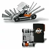 SKS GERMANY TOM 18 Multitool (18-in-1-Minitool für Fahrräder, rostfreier Werkzeugstahl, kompakt und leicht für unterwegs, 184 g, inkl. Aufbewahrungstasche)