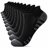 YouShow Sneaker Socken 35-38 Sportsocken Kurz Laufsocken Schwarz 10 Paar