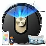 Vexilar W9 Saugroboter mit Wischfunktion, 8000Pa Staubsauger Roboter, LiDAR Navigation, 50 dB Leiser Roboterstaubsauger, 150 Min Laufzeit, 15 No-Go Zonen, 5 Karten, Sprach-, App- und Fernbedienung