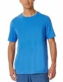 Schiesser Herren Schlafshirt Kurzarm Rundhals-Mix + Relax Pyjamaoberteil, Aquarium_182179, 54