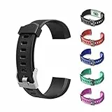 Fiorky AGZHU Ersatz-Armbänder, verstellbare Armbänder, buntes Armband-Zubehör, Ersatzbänder, Fitness-Tracker für ID115Plus HR Smart Watch, violett, Einheitsgröße