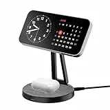XLayer MagFix Pro 2-in-1 Ladestation Apple Wireless Charger I Standby I Magsafe Kompatibel I Magnetisch I Ladegerät I kabelloses schnelles Laden von iPhone 16 15/14/13/12/11 Pro Max Plus, AirPods