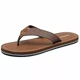 Harssidanzar Herren Flip Flops,Zehentrenner,Sandalen,Strand,Sommer HM001EU, Satte, Größe 43