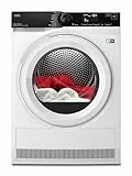 AEG Wärmepumpentrockner Serie 9000 mit AbsoluteCare Plus, Daunentrocknung – Punktgenaue Trockenergebnisse mit 3D-Scan, Testsieger der Stiftung Warentest, 8 kg, A+++, Schontrommel, TR9AMZ2024