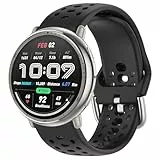 OUTPUTBT Silikon Uhrenarmband 20mm für Amazfit Active 3 Premium/Active 2/GTS/GTS 2/2e/GTS 3/GTS 4/GTS4 Mini/GTR Mini/Amazfit Bip/Bip U/BipU Pro/Bip 3/Bip3 Pro/Pop Pro Ersatz Armband für Damen Herren
