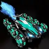 PENGBU RC Ferngesteuertes Auto, 1:16 Auto Ferngesteuert ab 6 8 Jahre, 2,4 GHz Stunt Auto mit Fernbedienung Handsteuerung, 8 Räder, Sprühnebel-LED-Musik, Spielzeug ab 6 7 8 9 Jahre Jungen