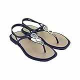 Grendha Damen CAJU PORCELANA Sandal, Off White/Navy, 35.5 EU Schmal