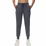 CAMPSNAIL Jogginghose Damen Sporthose Lang Freizeithose Weich Bequeme Trainingshose mit Elastischen Bund Sweatpants Leggings für Yoga Fitness (Dunkelgrau XL)