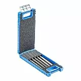 PFERD TOOLS Diamant-Nadelfeilen-Set, 5-teilig, Korngröße D 126, 140mm, in bruchfester Kunststoffbox, 15842052 – Für den universellen Einsatz im Werkzeugbau