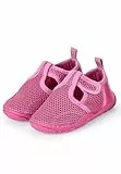 Sterntaler Badeschuhe Uni – Mädchen Baby Aquaschuhe knöchelhoch mit Klettverschluss – Strukturierte Sohle – Atmungsaktives Mesh – Kinder Wasserschuhe - Bademode - Farbe purpur, Größe 22