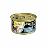 GimCat ShinyCat in Jelly Thunfisch mit Garnelen - Nassfutter mit Fisch und Taurin für Katzen - 24 Dosen (24 x 70 g)