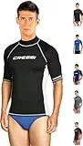 Cressi Men Rash Guard Man Rash Guard - Black/White, XL/5 (54)