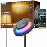 Govee Deckenfluter Stehlampe Wellenbeleuchtung RGBICWW, Dreizonenbeleuchtung Stehlampe Kompatibel mit Matter und Alexa, 80+ SzenenModi,1000LM, 2700-6500k, für Schlafzimmer, Wohnzimmer und Höhle