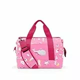 reisenthel Allrounder M Kids Kleine Reisetasche für Kinder Mit Stecklasche für Reisetrolleys, Couleur:ABC pink