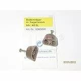 HKB ® 40 Stück Bodenträger mit Nagel, Dunkelbraun, Hersteller Metafranc, Artikel-Nr. 0360396