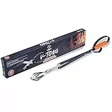 MOESTA-BBQ 10504 Grillzange V-Tong 43 cm - Servierzange mit Holzgriff - Multifunktionale Fleischzange mit Flaschenöffner