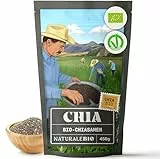 NaturaleBio Chia Samen 450g. Chia Samen Bio Unterstützt Gewichtsreduktion und Verdauung. Reich an Omega-3, Antioxidantien und Essentiellen Mineralien. Für Herz-, Knochen- und Muskelgesundheit.