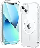 FNTCASE für iPhone 13 Hülle: iPhone 14 Handyhülle Magnetische Militär Fallschutz Anti Vergilbung Handyhülle - Robuste langlebige stoßfeste Schutzhülle - 6,1 Zoll
