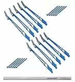 Knauf Hartmut Hohlraumdübel 10 Stück - Metall-Kunststoff Dübel mit Schraube M5x60 - für alle Beplankungsdicken inkl. DEWEPRO Zimmermannsbleistift