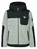 Ziener Jungen ARJUN Fleece-Jacke Freizeit/Sport | warm, PFC frei, gray seal, 104