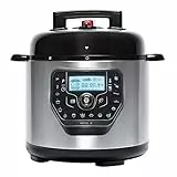 Cecotec programierbarer Schnellkochtopf GM H-Deluxe, inteligentes Kochen, 6 Liter, 24 Stunden programierbar, 15 Sicherheitssysteme, 90 Kpa, 19 Menüs