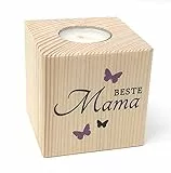 KATINGA Teelichthalter - toller Kerzenständer (Beste Mama)