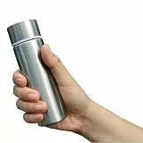 Mini-Kaffee-Thermosflasche, 150 ml, kleine Kapazität, tragbar, Edelstahl, Reise-Trinkflasche, Thermosflasche (Silber)