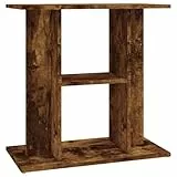 vidaXL Aquariumständer, Aquarium Unterschrank mit viel Stauraum, Aquarium Tisch mit stabiler Oberplatte, Aquariumschrank Aquarium Halter, Räuchereiche Holzwerkstoff