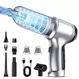 NVKHG 18000Pa Handstaubsauger,120W USB Aufladbar Kabellos Tragbar Mini Staubsauger, Leistungsstarker Nass und Trocken Handstaubsauger, Geeignet für den Auto, Haus, Küche, Tierhaare