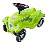 Big Bobby Car Classic Dino - Rutschauto ab 1 Jahr im bunten Dino-Design mit schwarzem Sicherheits-Lenkrad und Hupe, für Kinder ab 12 Monaten (bis 50 kg), grün mit Aufklebern
