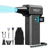 MECO ELEVERDE Elektrische Staubgebläse, 220.000 U/Min, 100-Gang mit LED-Display Akku Air Duster, Druckluftspray Dust Blower für PC Reinigungs Auto und Outdoor