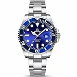 LN LENQIN Herren Uhr Edelstahl Uhren Herren wasserdichte Analog Quarzuhr Armbanduhrherren mit Datum Leuchtend Mode Freizeit Uhren für Männer