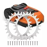 Forever Speed 2 Stück Mähroboter Spikes für Worx Landroid S/M, Senkschraubenloch-Entgraten, 210mm Rasenmäher-Roboternägel, 14 selbstschneidende Schrauben