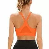 Sport-BH für Damen, Y-Cross-Back, gepolsterter Träger-Sport-BH, mittelstarker Halt, Workout-Yoga-BH mit abnehmbaren Körbchen