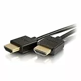 C2G 0,3 m Plus-Serie, schlankes, flexibles Standard-HDMI®-Kabel mit flachen Steckern – 4K 60 Hz