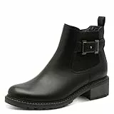 Jana Damen 8-25486-45 Stiefelette, Black, 39 EU