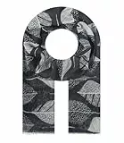 Majea - schmal geschnittenes Damen-Halstuch, dünner Schal, feines Halstuch, sommerlicher Damenschal, Damen Stola (880060) (schwarz 4)