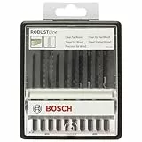 Bosch Accessories Professional 10tlg. Stichsägeblatt-Set Robust Line Wood Expert zum Sägen in Holz