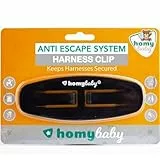 HOMYBABY® Gurtsammler Baby – Brustclip für Kinderwagen und Hochstuhl – Verhindert das Herausziehen der Arme – Gurtsicherung für Kinder. (x1)