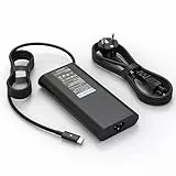 130W USB C Laptop Netzteil Ladegerät für Dell Precision 5690 3561 3571 3580 3590 3591 Latitude 7410 9410 5290 5401 5501 5411 5520 5421 5521 XPS 15 17 2 in 1 9500 9550 9560 9575 9700 Type C Ladekabel