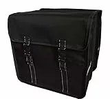 Beluko FAHRRADTASCHE 26' 28' Erwachsene Satteltasche Gepäckträgetasche Doppel 2x15l / Einzelne 1x15l (17. Duo - Schwarz)