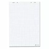 Herlitz 10408151 Flipchartblock 68x99cm Recycling, 20 Blatt kariert, 80 g/m², FSC Mix, 5 Stück