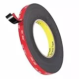 Doppelseitiges Klebeband, Extra Stark Klebend, Verwendet Originales VHB 5952 Rohmaterial, 10mm x 11M, 1.1 mm dickt, Wasserfest und Hochtemperaturbeständig für Auto, Heimdekoration, Bürodekoration