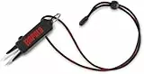 Rapala Unisex-Adult Anglerschere Antiglisse-Angelzubehör-Speziell für Geflochtenes und für alle Angelschnüre-Präzises Schneiden-Umhängeband Schere, Schwarz/Rot, Einzigartig