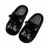 papasgix Hausschuhe Damen Plüsch Tiere Pantoffeln Niedliche Cartoon Hauspantoffeln Flauschige Fell Weiche Rutschfeste Hausschuhe Outdoor/Indoor